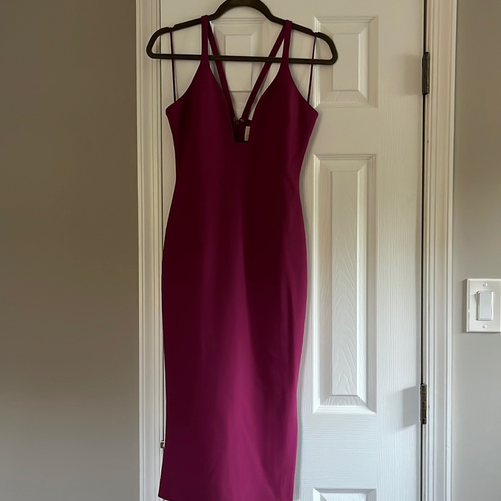 Purple cocktail dress Cinq A Sept size 2